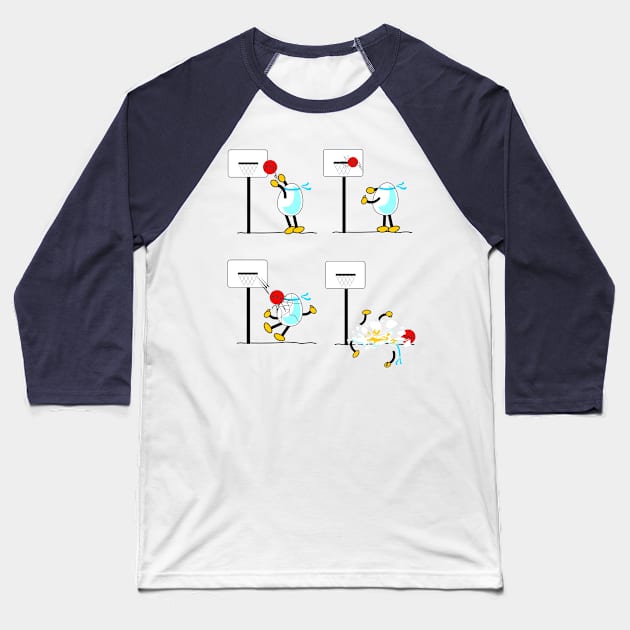 Egg Sports Academy- Basketball Baseball T-Shirt by Hydra